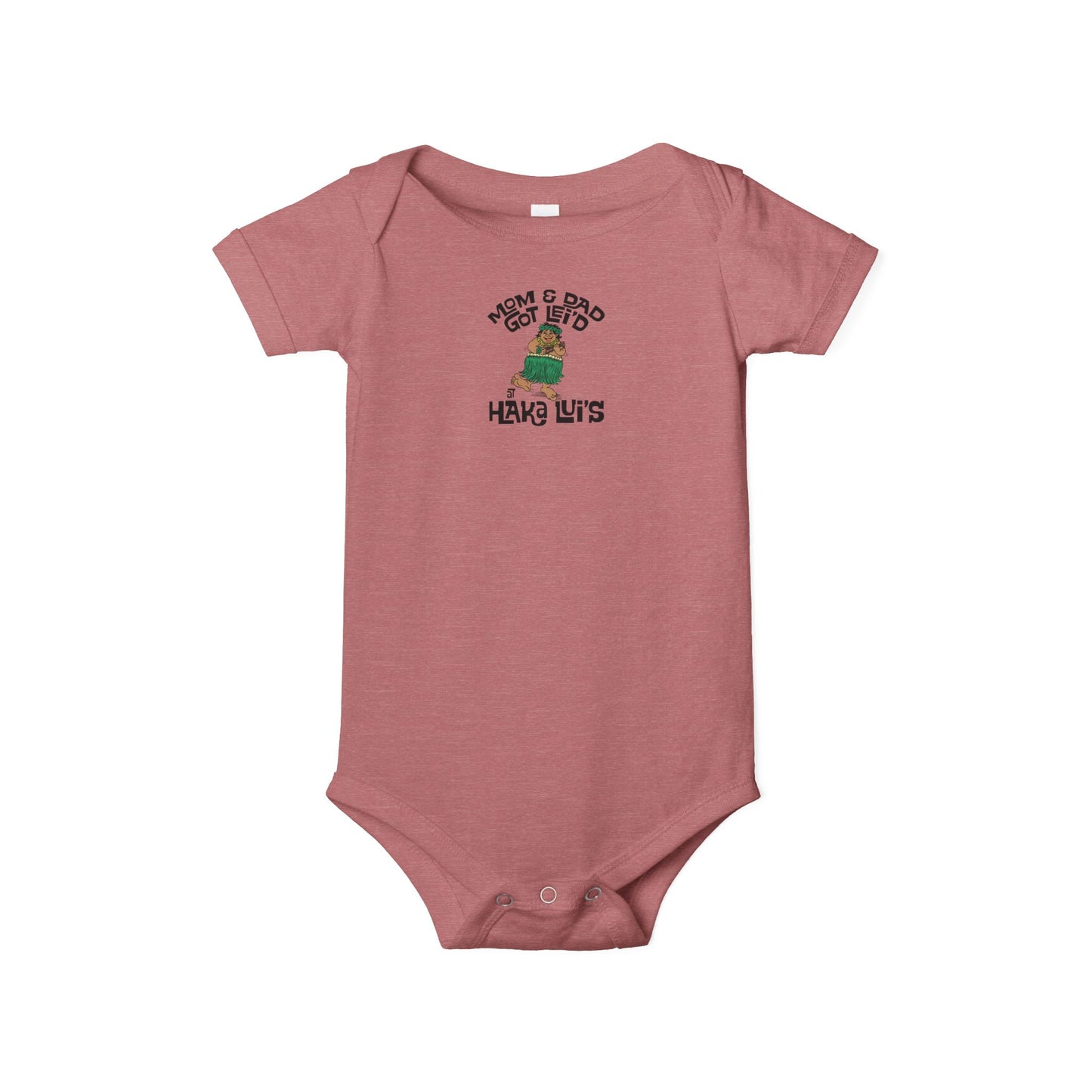 Mom & Dad Got Lei'd Infant Jersey One Piece