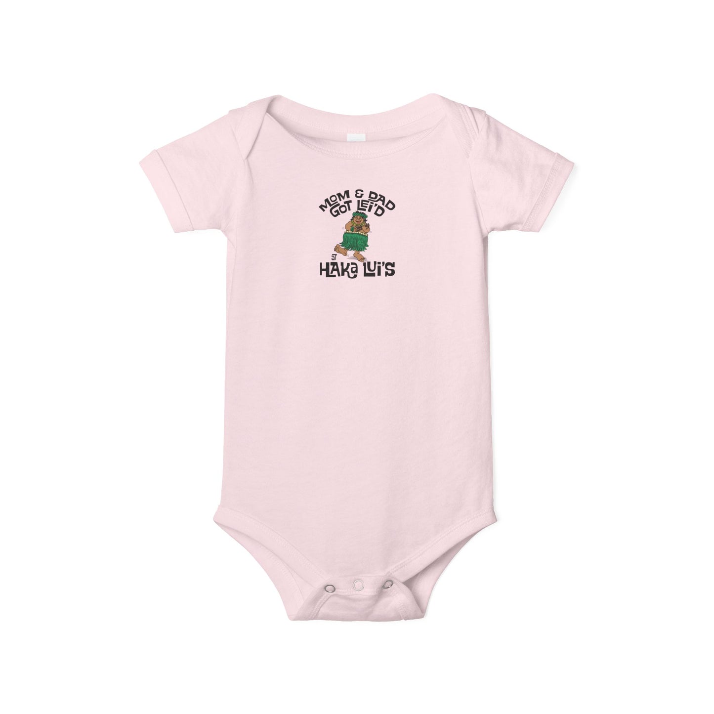 Mom & Dad Got Lei'd Infant Jersey One Piece