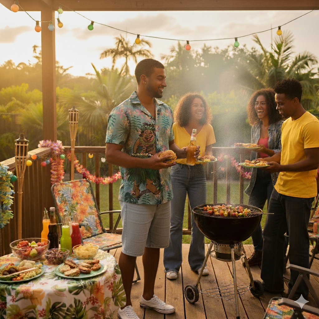 Haka Lui - Men's Hawaiian Camp Shirt (AOP)