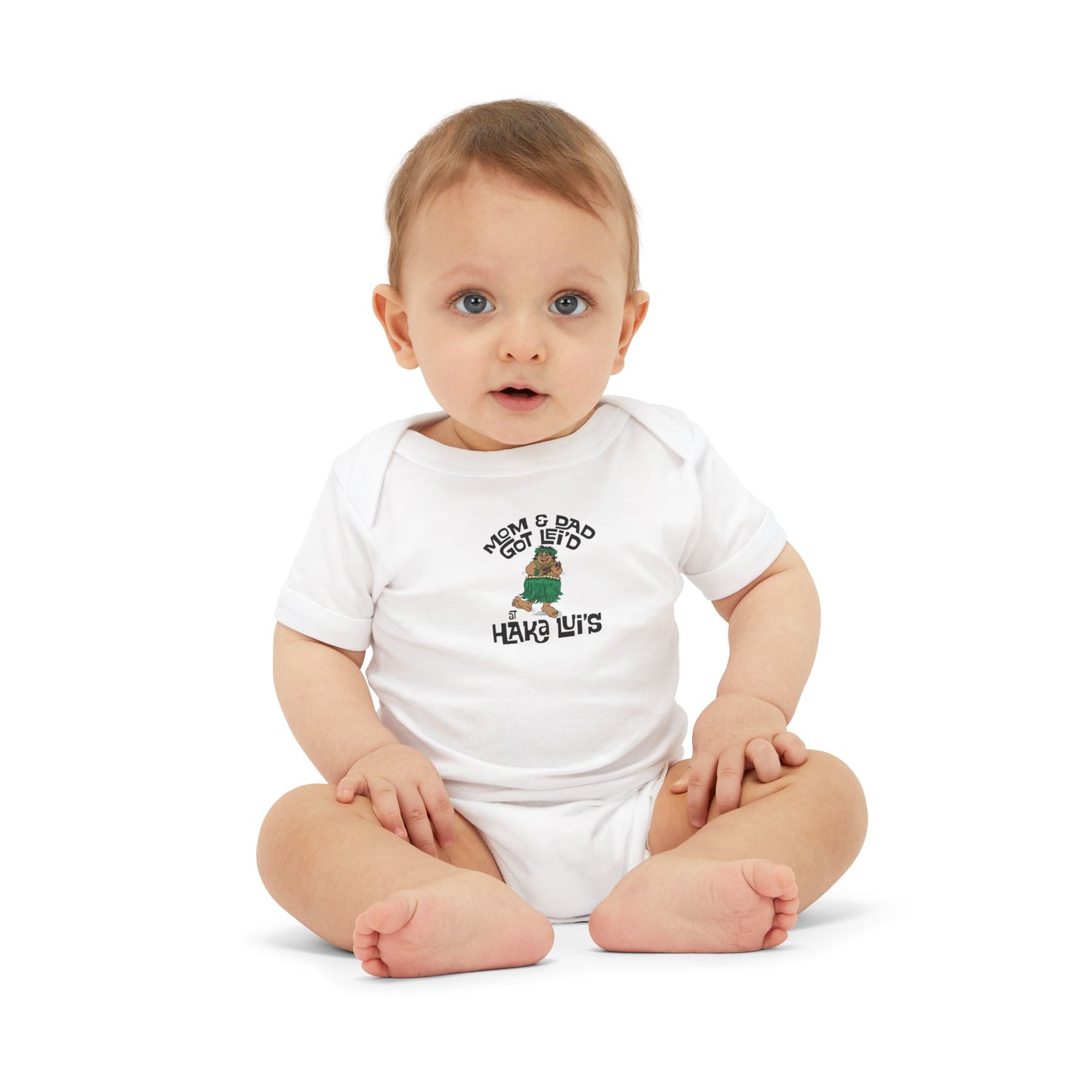 Mom & Dad Got Lei'd Infant Jersey One Piece