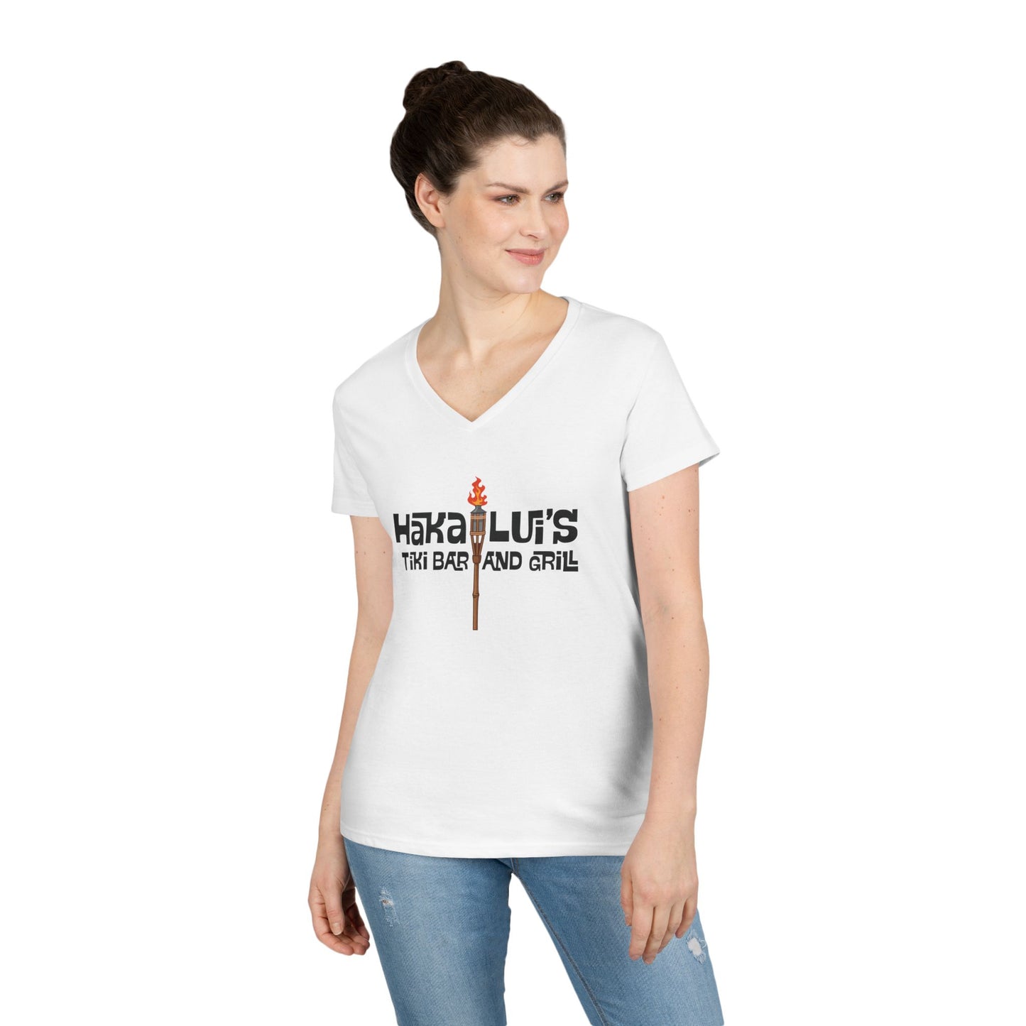 I Got Lei'd in the Ladies' V-Neck T-Shirt