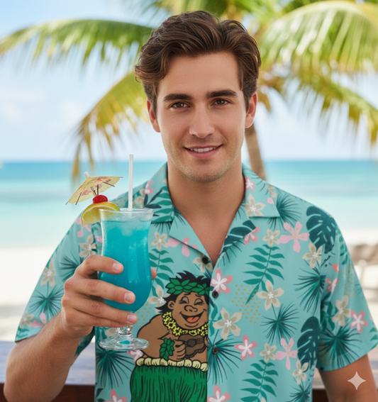 Haka Lui - Men's Hawaiian Camp Shirt (AOP)